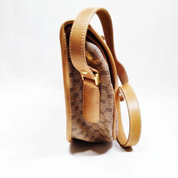 Authentic Gucci Shoulder Bag Sherry Line Brown PVC mn424-120625 - Picture 4 of 16